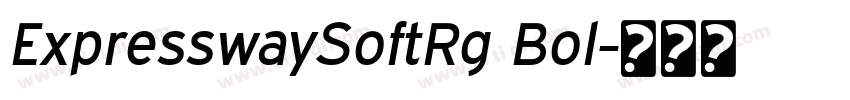 ExpresswaySoftRg Bol字体转换